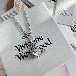 Vivian Love Crystal Chain Necklace
